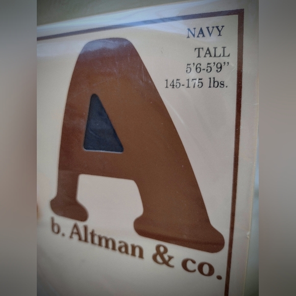 b. Altman & co. Rare Vintage Nylon Pantyhose, Tall Navy/Grey/Brown Set of 3 NWT - Picture 2 of 10